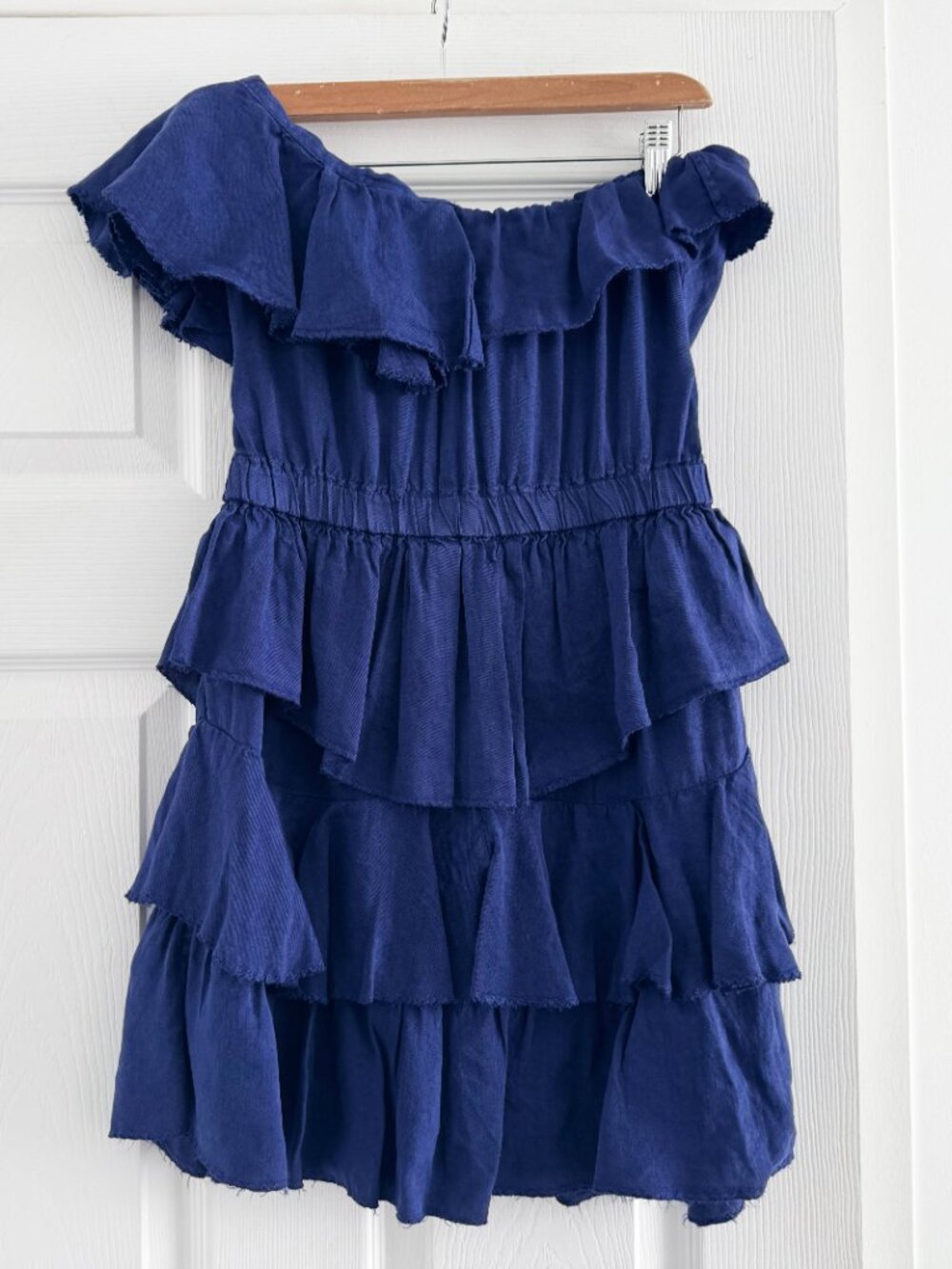 Isabel Marant One Shoulder Dress in Blue, size "0" (XS) - Picture 6 of 8